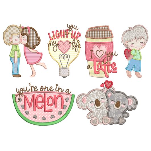 Sweet Love 1 Machine Embroidery Designs By JuJu
