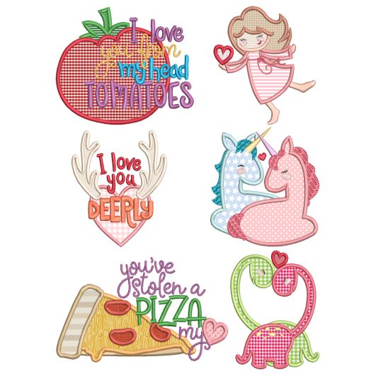 Sweet Love 2 Machine Embroidery Designs By JuJu
