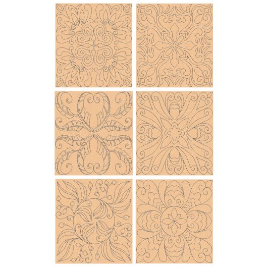 Traditional Quilt Blocks 4 Machine Embroidery Designs by JuJu