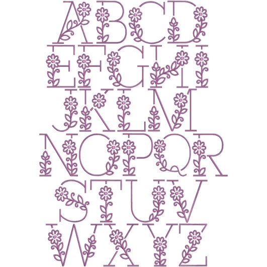Violetta Monogram | Machine Embroidery Designs by JuJu