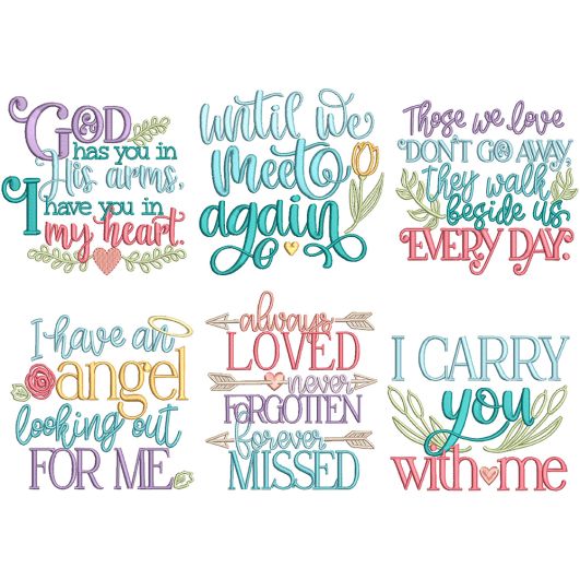 Words of Comfort 2 | Machine Embroidery Designs by JuJu