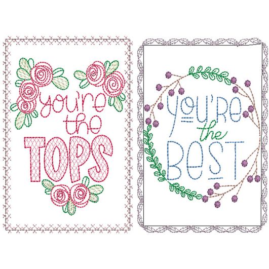 You Are Special Greeting Cards 3 | Machine Embroidery Designs by JuJu