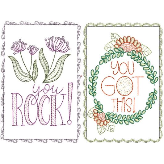 You Are Special Greeting Cards 4 | Machine Embroidery Designs by JuJu