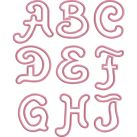 Fancy Applique Font