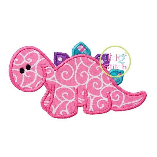 Dino Dinosaur Applique | Machine Embroidery Designs by JuJu
