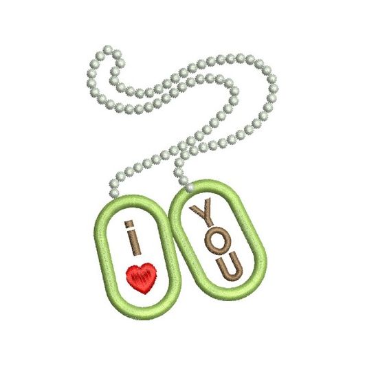 Dog Tags Applique