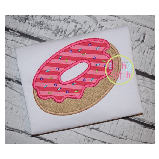 Donut Applique | Machine Embroidery Designs by JuJu