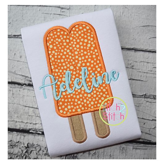 Double Popsicle Applique | Machine Embroidery Designs by JuJu