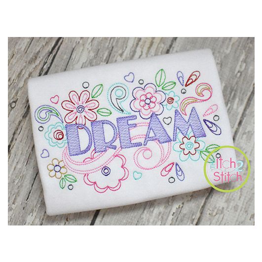 Itch 2 Stitch Dream Doodle Digital Embroidery Machine Designs by JuJu