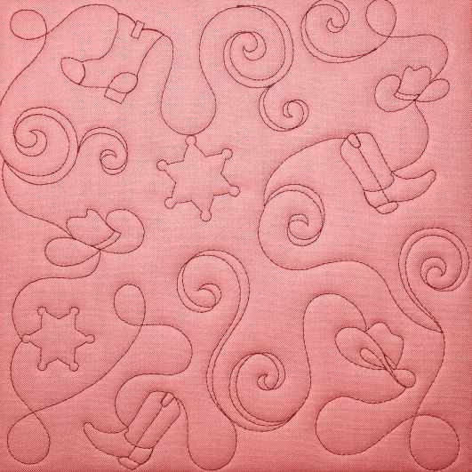 Western Embroidery Quilting Backdrops Design | Machine Embroidery Designs by JuJu