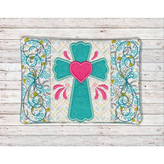 ITH Easter Cross Mug Rug | Machine Embroidery Designs by JuJu
