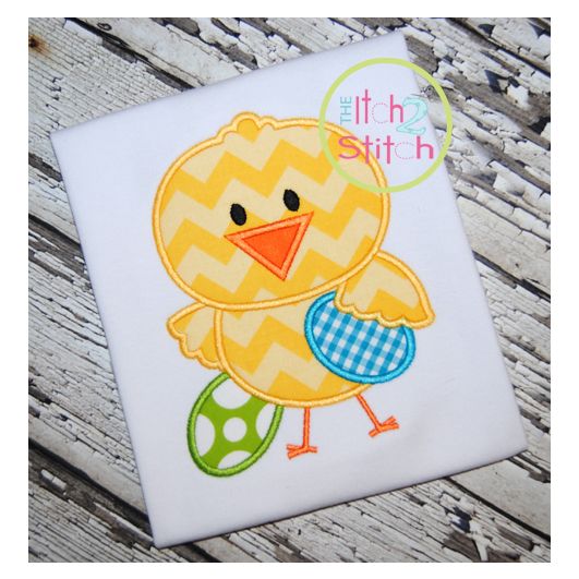 Easter Chick Boy Applique | Machine Embroidery Designs by JuJu