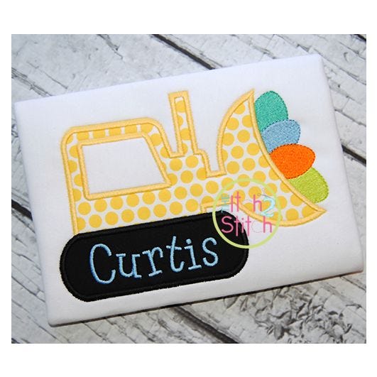 Easter Dozer Applique | Machine Embroidery Designs by JuJu
