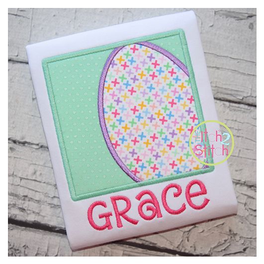 Easter Egg Box Applique | Machine Embroidery Designs by JuJu