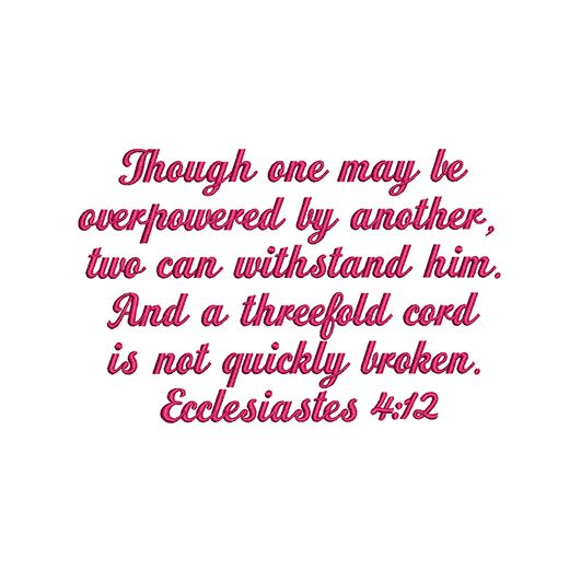 Ecclesiastes 4:12
