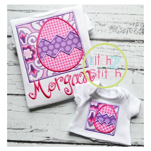 Easter Egg Box 2 Applique | Machine Embroidery Designs by JuJu