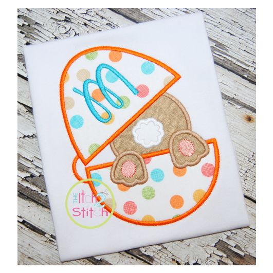 Bunny Egg Applique | Machine Embroidery Designs by JuJu