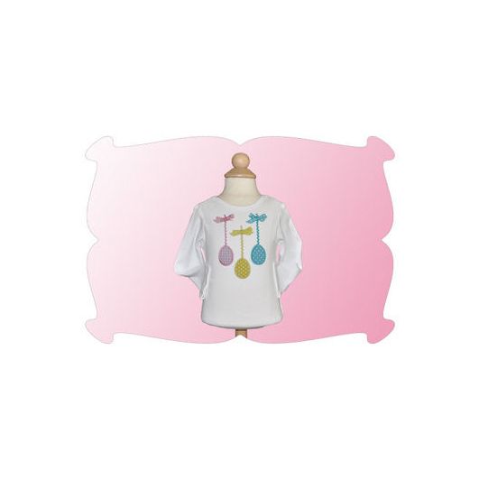 Rick Rack Easter Egg Trio Applique