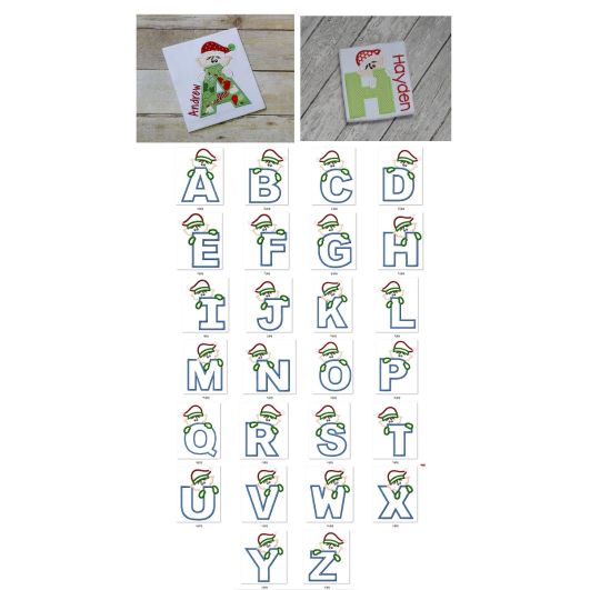 Boy Elf Alphabet | Machine Embroidery Designs by JuJu