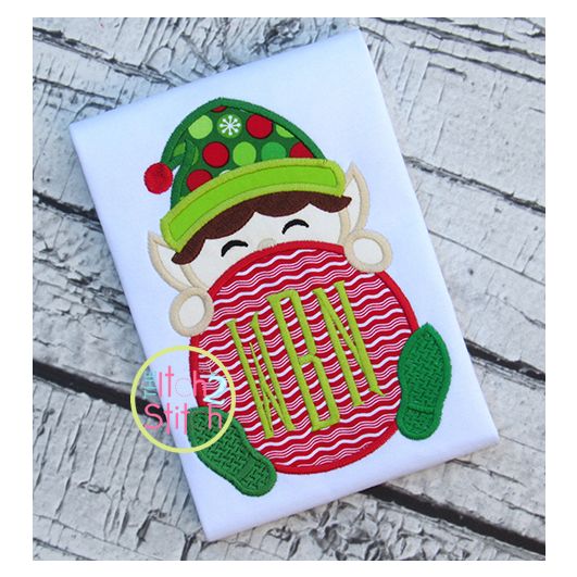 Elf Peeker Applique | Machine Embroidery Designs by JuJu