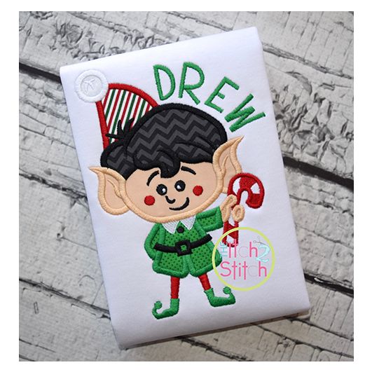 Elf Twin Boy Applique | Machine Embroidery Designs by JuJu