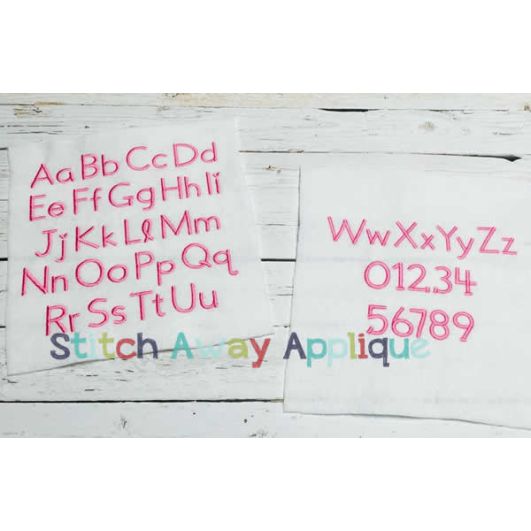 Ellie Embroidery Font | Machine Embroidery Designs by JuJu