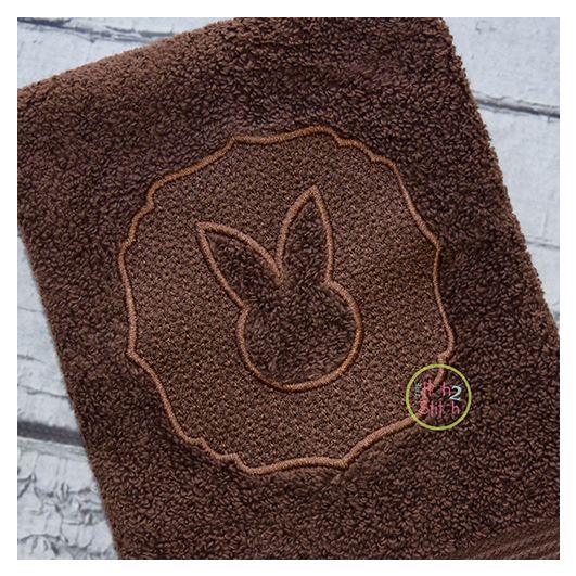 Embossed Bunny Embroidery | Machine Embroidery Designs by JuJu