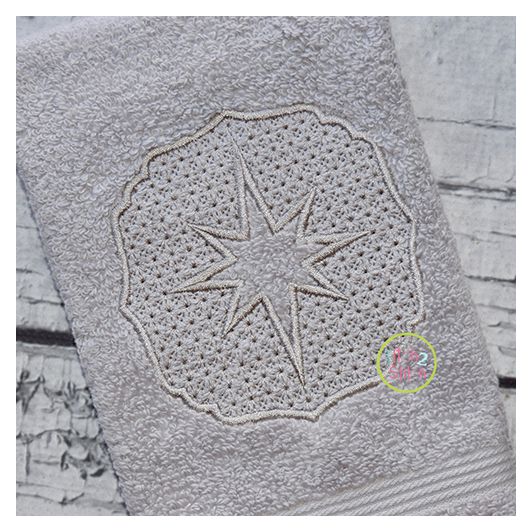 Embossed Star Embroidery | Machine Embroidery Designs by JuJu