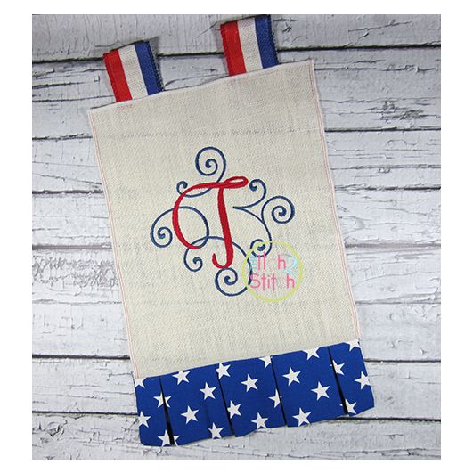 Itch 2 Stitch Elegant Scroll Two Color Large Monogram Digital Embroidery Machine Designs by JuJu