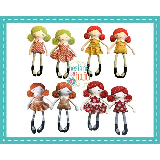 Isabella Doll | Machine Embroidery Designs by JuJu