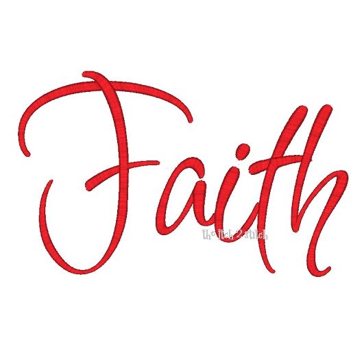 Faith - Inspirational Words | Machine Embroidery Designs by JuJu