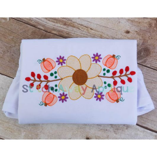 Fall Floral | Machine Embroidery Designs by JuJu