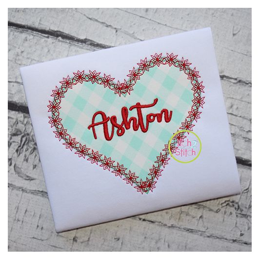 Fancy Heart Applique | Machine Embroidery Designs by JuJu