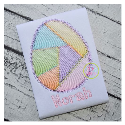 Fancy Patchwork Egg Sketch Embroidery | Machine Embroidery Designs by JuJu