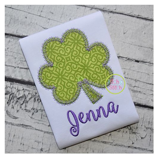 Fancy Shamrock Applique | Machine Embroidery Designs by JuJu