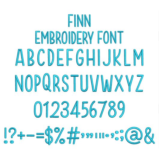 Finn Embroidery Font | Machine Embroidery Designs by JuJu