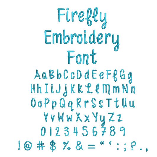 Firefly Embroidery Font Machine Embroidery Designs Designs by JuJu