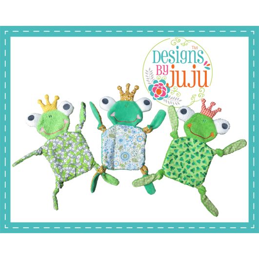 Flatty Froggy | Machine Embroidery Designs by JuJu