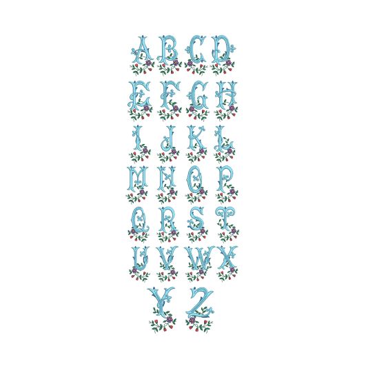 Fleur de Lis Monogram Machine Embroidery Designs by JuJu