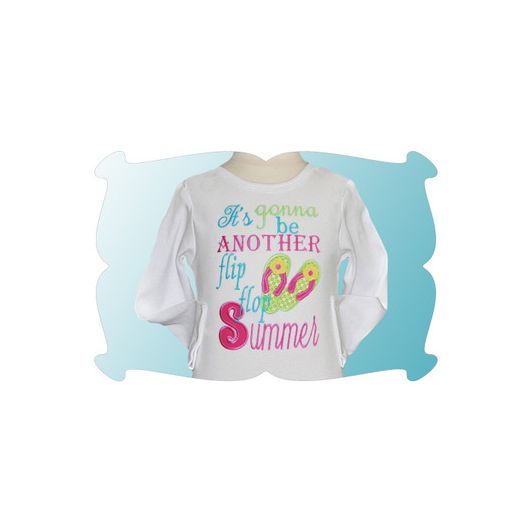 Flip Flop Summer Applique
