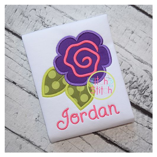 Flower 2 Applique | Machine Embroidery Designs by JuJu