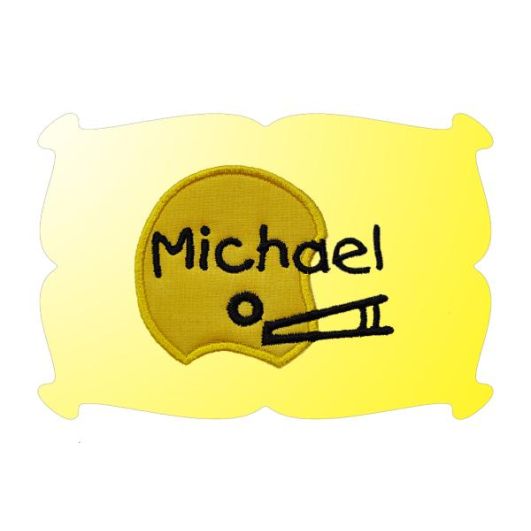 Football Helmet Applique