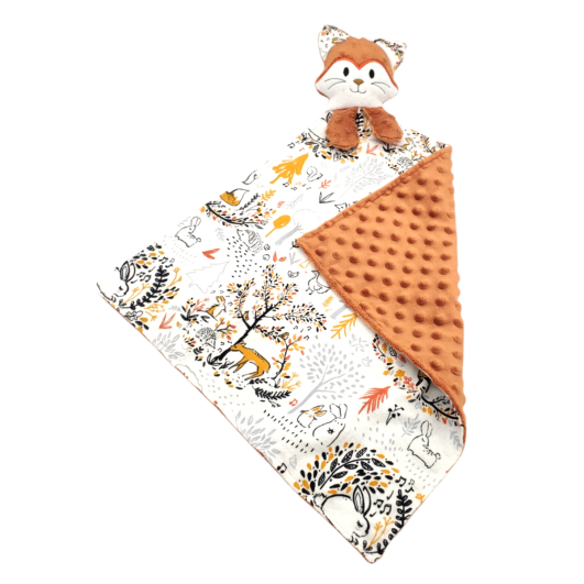 ITH Fox Baby Blanket Lovie | Machine Embroidery Designs by JuJu