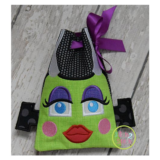 ITH FrankenBride Treat Bag | Machine Embroidery Designs by JuJu