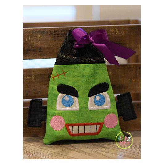 ITH Frankenstein Treat Bag | Machine Embroidery Designs by JuJu