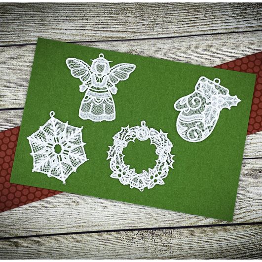 Free Standing Lace Christmas 2 Machine Embroidery Designs by JuJu