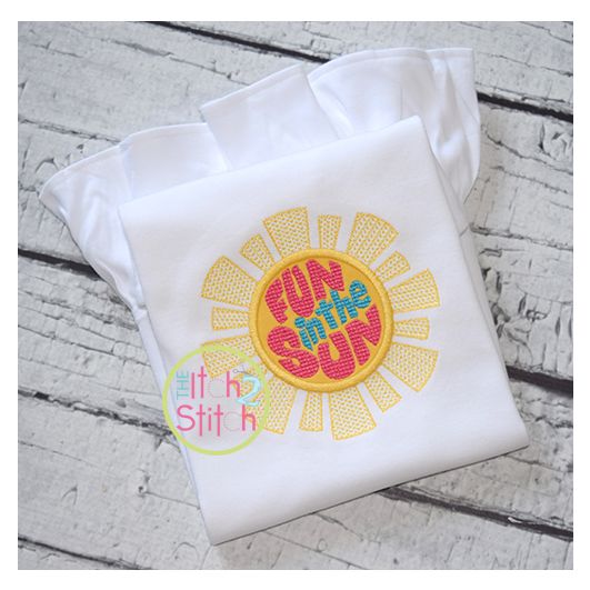 Fun in the Sun Applique | Machine Embroidery Designs by JuJu