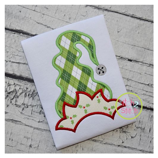 Funky Elf Hat Applique | Machine Embroidery Designs by JuJu