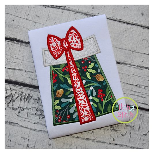 Funky Gift Applique | Machine Embroidery Designs by JuJu
