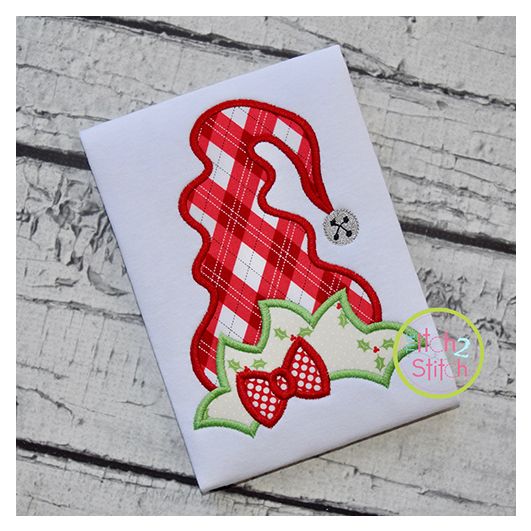 Funky Girl Elf Hat Applique | Machine Embroidery Designs by JuJu